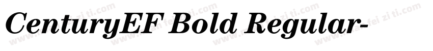 CenturyEF Bold Regular字体转换